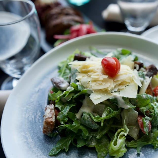 Baby Kale & Romaine Caesar.